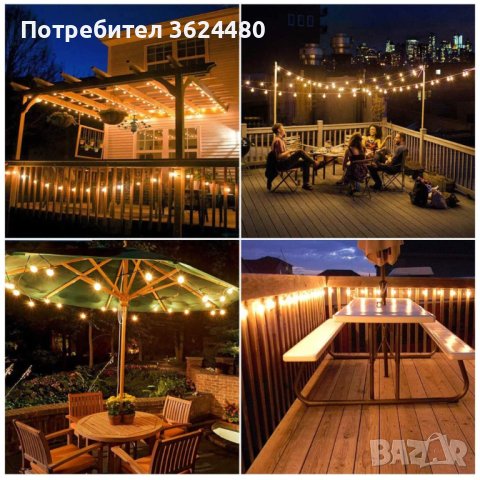 3703 Водоустойчиви градински лед лампички , снимка 5 - Външни лампи - 37875306