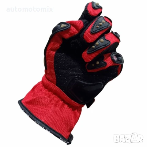 МОТО РЪКАВИЦИ С ПРОТЕКТОРИ 098 - ЧЕРВЕН, снимка 2 - Аксесоари и консумативи - 37458617