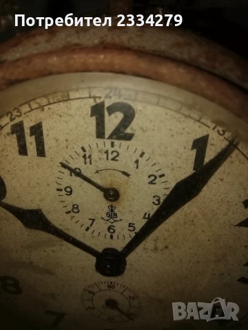 Стар  часовник будилник, снимка 11 - Антикварни и старинни предмети - 44259339