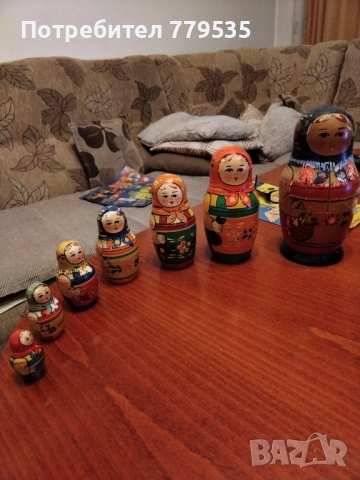 КРАСИВА СЪВЕТСКА МАТРЬОШКА ОТ 80 – ТЕ, снимка 3 - Антикварни и старинни предмети - 52586081