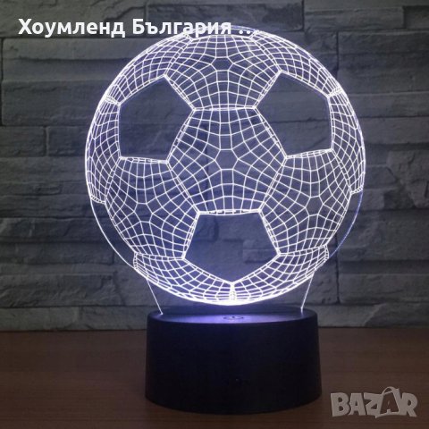 3D лампа футболна топка, снимка 6 - Футбол - 42084936