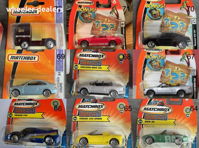 Метални колички Мачбокс Matchbox от различни години в мащаб 1:64 Част1, снимка 5 - Колекции - 22020827