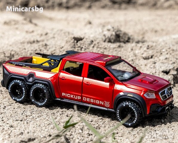 Метални колички: Mercedes-Benz Monster X-Class 6X6 (Мерцедес-Бенц Монстър Х клас), снимка 4 - Колекции - 31146540