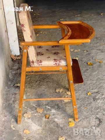 винтидж дървено детско столче , снимка 8 - Антикварни и старинни предмети - 52223739