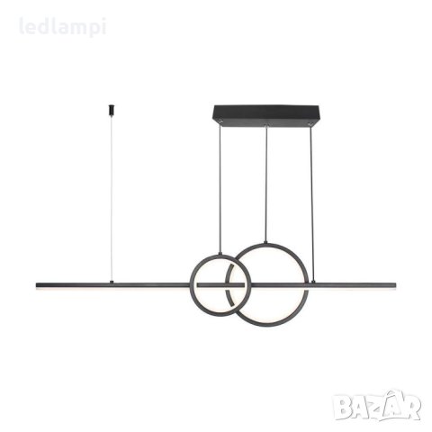 LED Полилей 15W Черен Неутрално Бяла Светлина