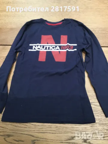 Оригинална детска тениска Nautica с дълъг ръкав, размер 10-12