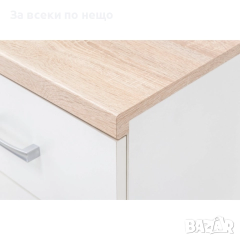 Скрин TOP MIX KOM 3D2S бяло/дъб сонома Код P1481, снимка 3 - Скринове - 52328055