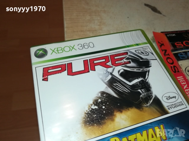 XBOX 360 X2 GAME PURE & BATMAN 0610251810, снимка 9 - Игри за Xbox - 51965178