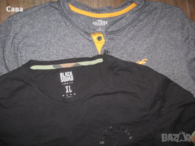 Тениски BLACK SQUAD, HOLLISTER   мъжки,М-Л, снимка 1 - Тениски - 36827180
