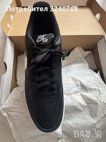 Nike Air Force 1 Black/White, снимка 2 - Ежедневни обувки - 53883729