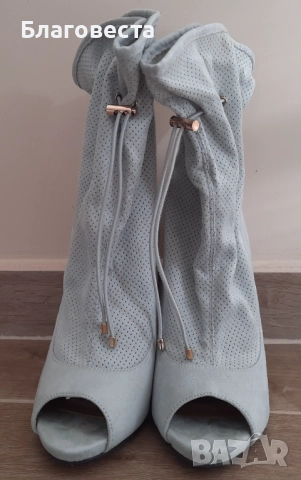 Боти на висок ток , снимка 3 - Дамски боти - 52352707
