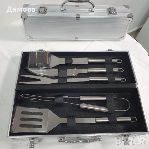 Куфар с прибори за барбекю 