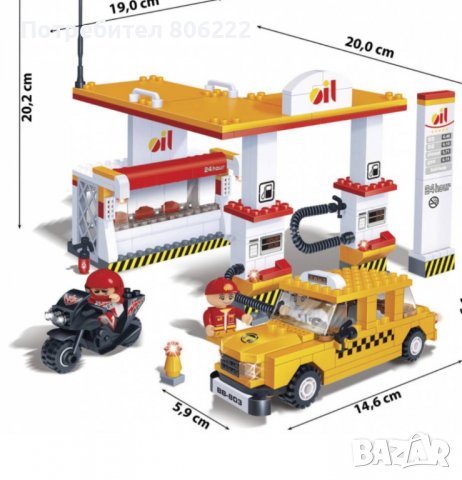 Конструктор бензиностанция, снимка 2 - Конструктори - 37677105