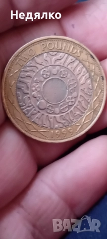 Монета 2 паунда 1999г., снимка 2 - Нумизматика и бонистика - 51870336