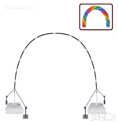 Арка за балони, 210 балона, 6 м.