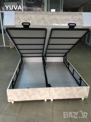 Спалня с метална конструкция с матрак 140/190см, снимка 5 - Спални и легла - 35094862