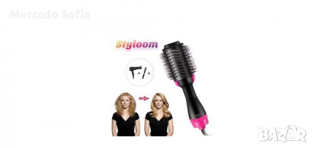 Електрическа четка за коса 2в1, 1000 W, сушене и изправяне , снимка 5 - Сешоари - 29883742