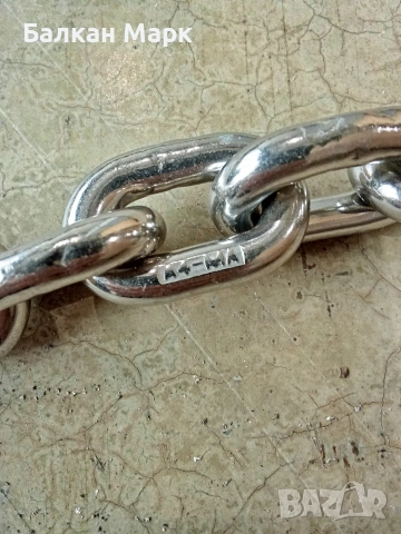 Верига / Синджир от Неръждаема Стомана А4 (AISI 316) – 10 метра / 8 мм, снимка 2 - Други стоки за дома - 54215073