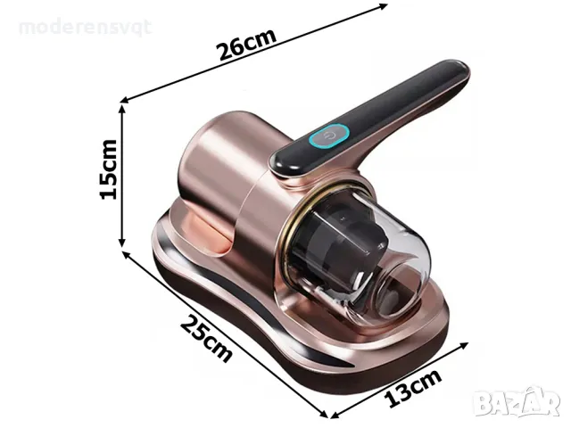 Ръчна прахосмукачка за прахови акари с алергичен филтър UV лампа, снимка 6 - Прахосмукачки - 47969907