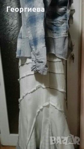 Прекрасна дълга разкроена пола 👗👚🍀M/L, L👗👚арт.855, снимка 3 - Поли - 30481046