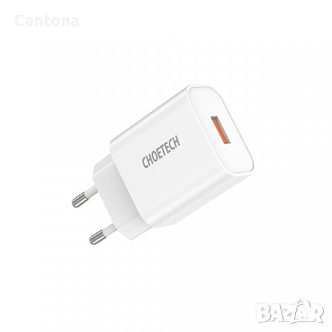 CHOETECH QUICK CHARGE 3.0 18W USB ЗАРЯДНО, снимка 2 - Оригинални зарядни - 40040970