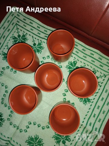 Комплект японски керамични чаши за зелен чай, снимка 1 - Чаши - 40430401
