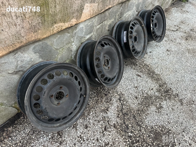 4бр. железни джанти 4х100 - Opel, снимка 2 - Гуми и джанти - 53928603