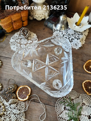 Кристална кипа, снимка 7 - Сервизи - 52632598