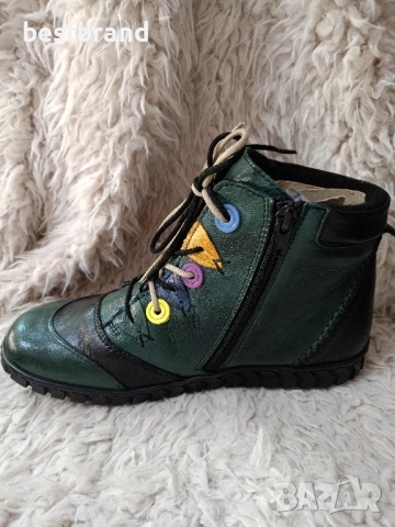 Цветни, ежедневни, дамски боти,от естествена кожа, код 366/145, снимка 14 - Маратонки - 51776224