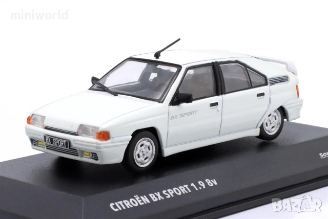 CITROEN BX SPORT 1985 - мащаб 1:43 на Solido моделът е нов в PVC дисплей-кейс