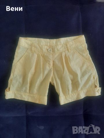 Жълти къси панталонки, снимка 1 - Къси панталони и бермуди - 37410141