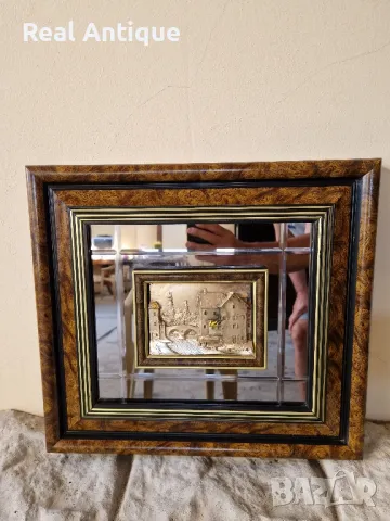 Прекрасна антикварна италианска сребърна картина , снимка 5 - Картини - 50311078