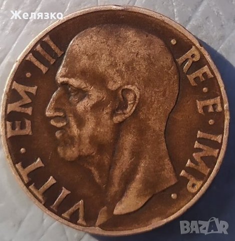 Монета 10 центесими 1938, снимка 2 - Нумизматика и бонистика - 33799411