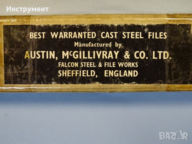 Пила за метал триъгълна 150-200mm Austin McGillivray&CO steel files, снимка 2 - Други инструменти - 40143371