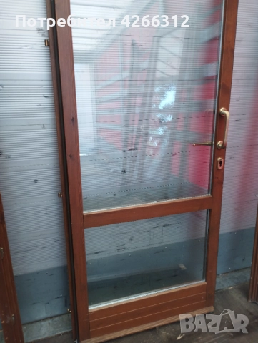 Италианска врата от дърво с двойно закалено стъкло., снимка 3 - Входни врати - 51984333