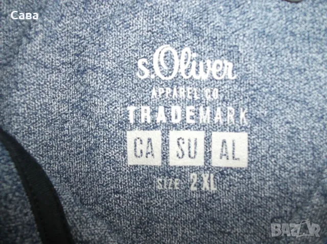 Блузи TOMMY HILFIGER,S.OLIVER  мъжки,ХЛ-2-3ХЛ   /цикламена,сива,син меланж/, снимка 10 - Блузи - 50155939