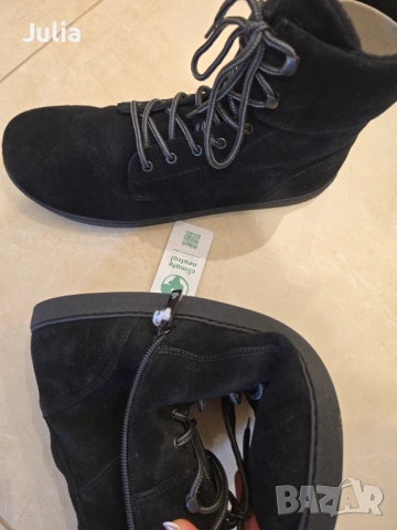 Ботуши Groundies Manchester M Leather Black нови (EU 46), снимка 6 - Мъжки ботуши - 54246377