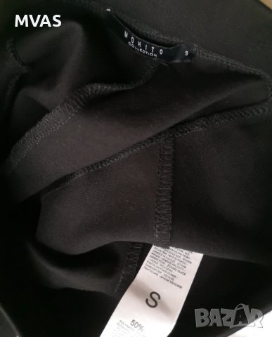 Нов Mohito черен елегантен еластичен клин S размер, снимка 3 - Клинове - 40538898