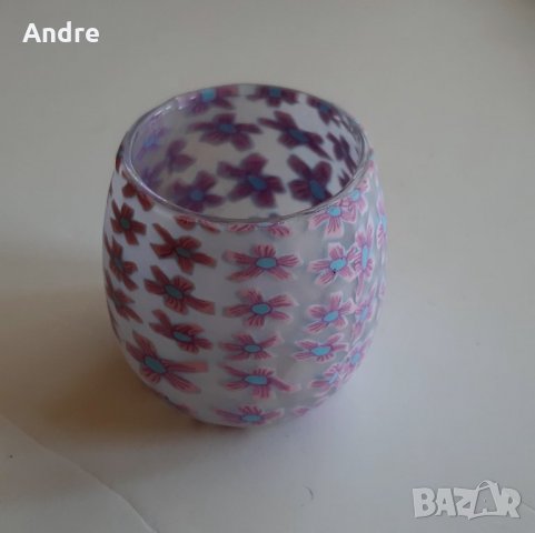 декорирана чашка-свещник, снимка 1