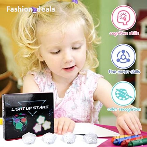 Нови 12 броя LED Звездни Играчки за деца Вана Баня Парти украса, снимка 5 - Други стоки за дома - 42699796