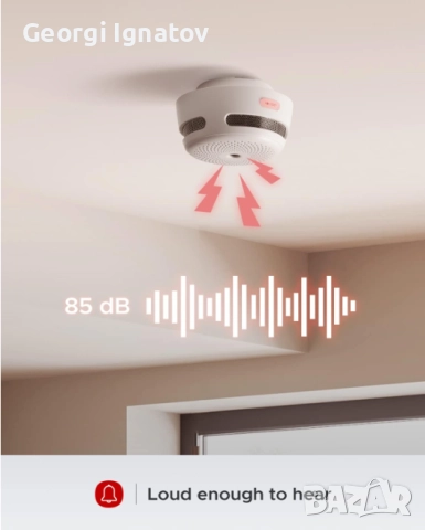 Интелигентен детектор за дим Wi-Fi, приложение X-Sense, FS61, снимка 4 - Други стоки за дома - 51850625