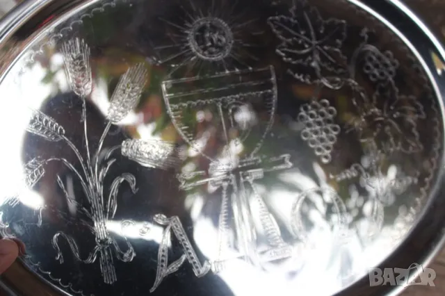 Античен поднос около 1920 година 🇩🇪, снимка 3 - Антикварни и старинни предмети - 47645389