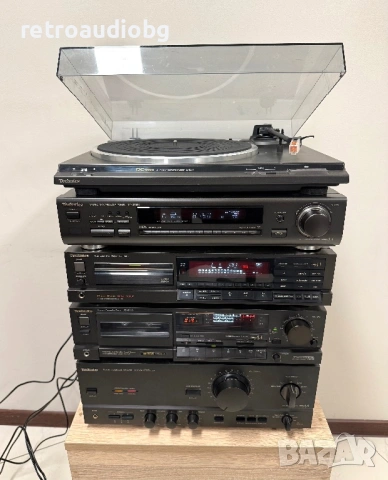 🔈Ретро аудио система - сет TECHNICS class AA - усилвател, сд плеър, дек, тунер и грамофон🔈, снимка 2 - Аудиосистеми - 54325097