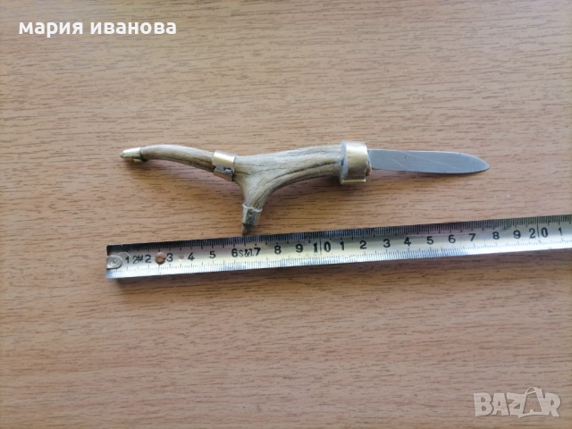 Ножка с еленов рог, снимка 2 - Ножове - 53995345