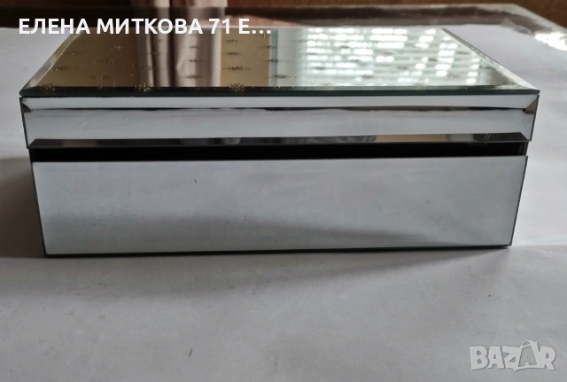 Луксозна голяма огледална кутия за бижута със златист декор "пчелички", снимка 5 - Други - 53990418