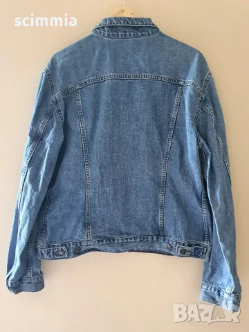 Винтидж дънково яке Carrera Jeans & Co. XL 100% памук синьо яке, снимка 6 - Якета - 55798158