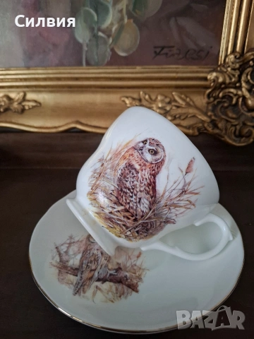 Голяма чаша с чинийка 