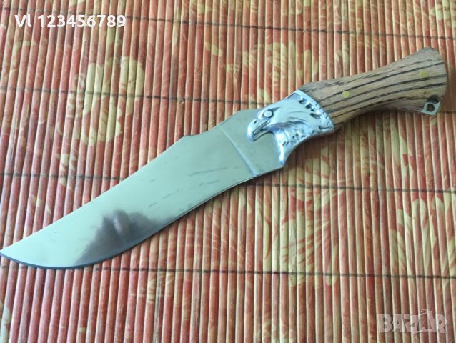 Руски нож "ОРЕЛ" -Стомана 65Х13; размер 160Х270, снимка 2 - Ножове - 34004115