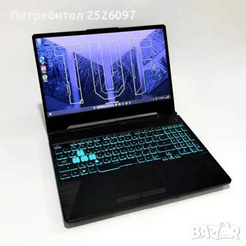 ASUS TUF A15/144Hz/Ryzen 7 4800H/16GB/RTX 3050/RGB/512GB, снимка 2 - Лаптопи за игри - 56012571