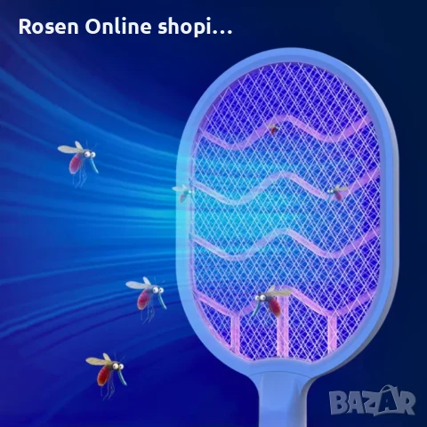 Електрическа палка за унищожаване на комари,мухи,молци и всякакви насекоми с вградена батерия, снимка 10 - Други - 50474313